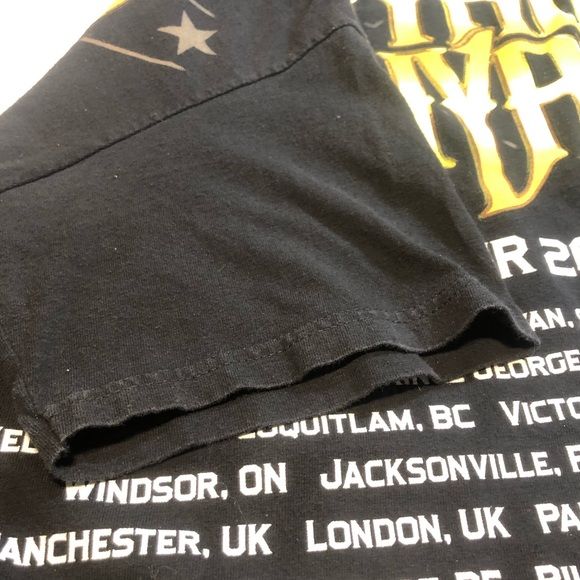 Lynyrd Skynyrd World Tour 2015 double sided tee T-Shirt Medium - Picture 8 of 12